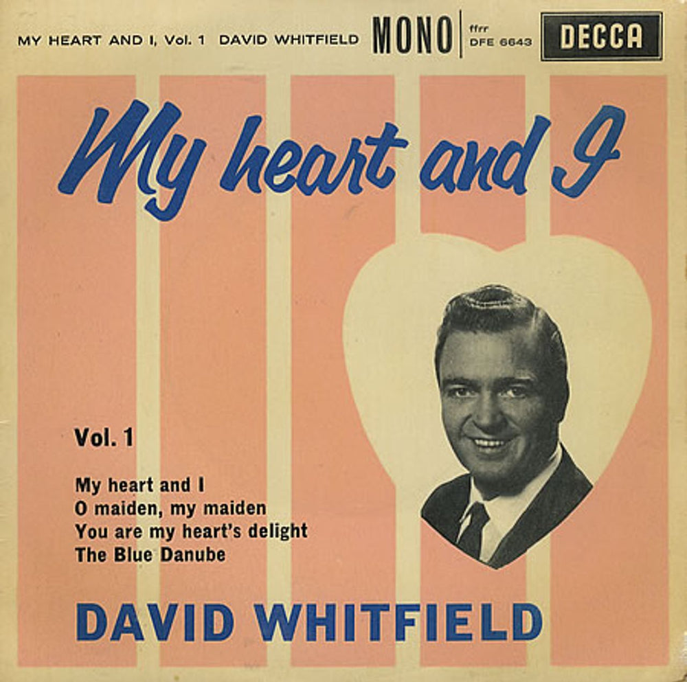 David Whitfield My Heart And I UK 7" vinyl single (7 inch record / 45) DFE6643