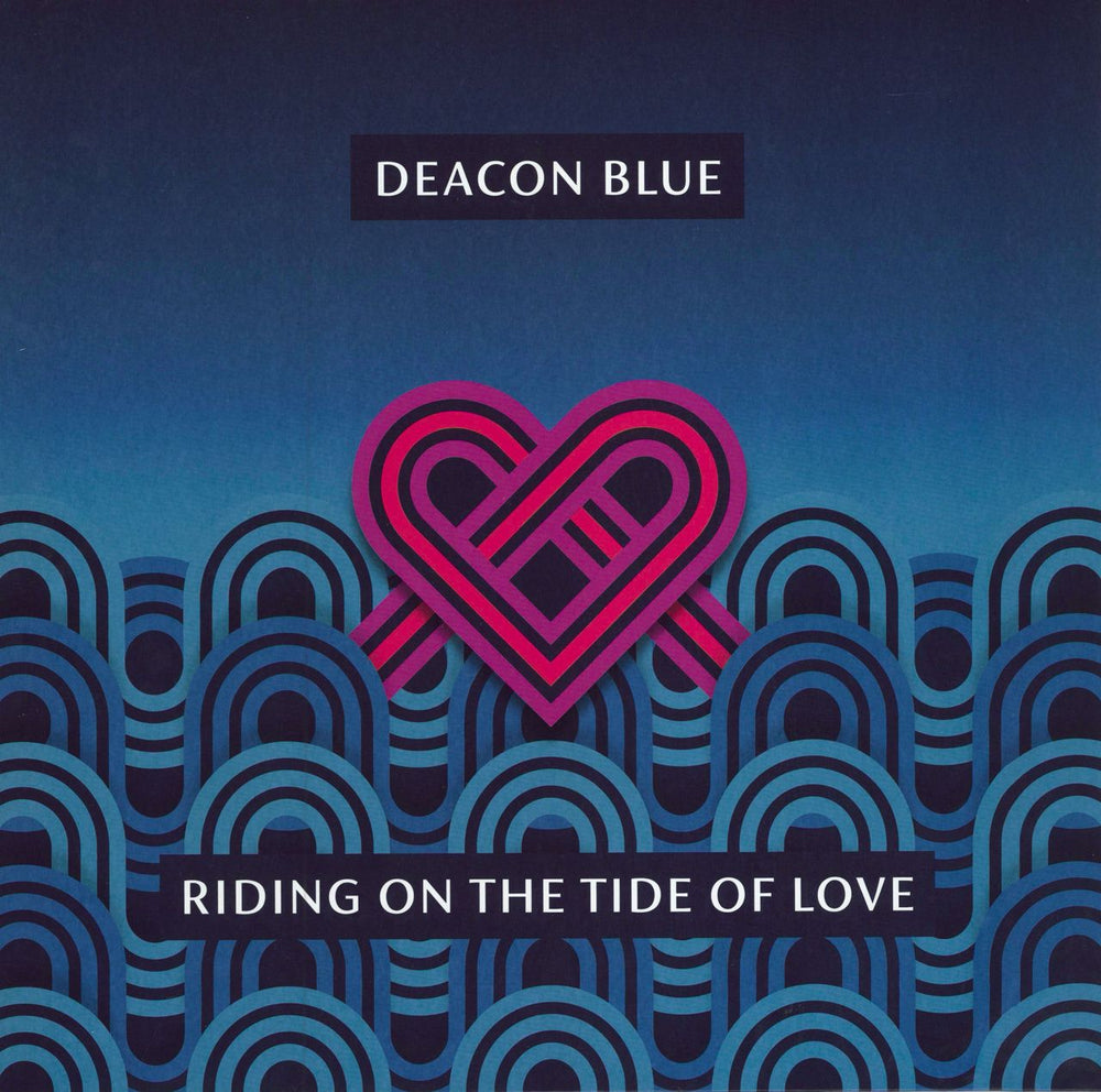 Deacon Blue Riding On The Tide Of Love - Blue Vinyl + Signed Print UK vinyl LP album (LP record) 0215401EMU