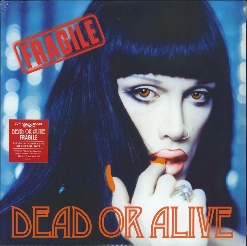 Dead Or Alive Fragile - 180gm Red vinyl UK 2-LP vinyl record set (Double LP Album) DEMREC718
