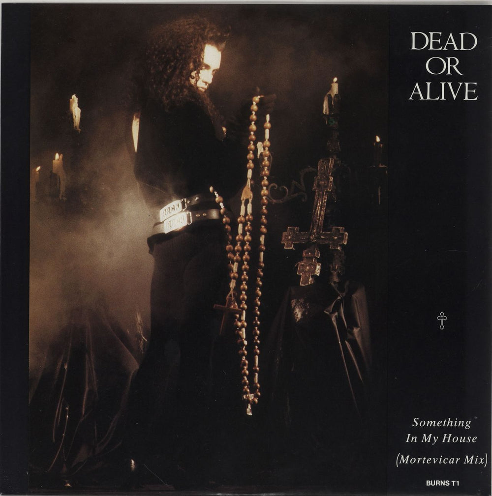 Dead Or Alive Something In My House - Mortevicar Mix UK 12" vinyl single (12 inch record / Maxi-single) BURNST1