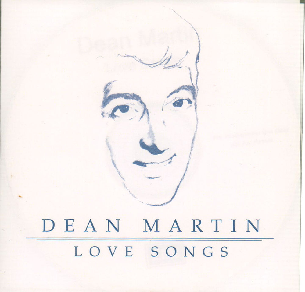 Dean Martin Love Songs UK Promo CD-R acetate CD-R