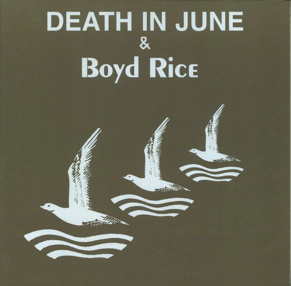 Death In June Alarm Agents - Green Vinyl UK vinyl LP album (LP record) BADVC48