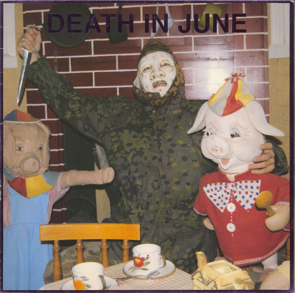 Death In June All Pigs Must Die - Pink Vinyl UK vinyl LP album (LP record) LEPER4