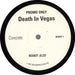 Death In Vegas Rekkit UK Promo 12" vinyl single (12 inch record / Maxi-single) REKKIT1