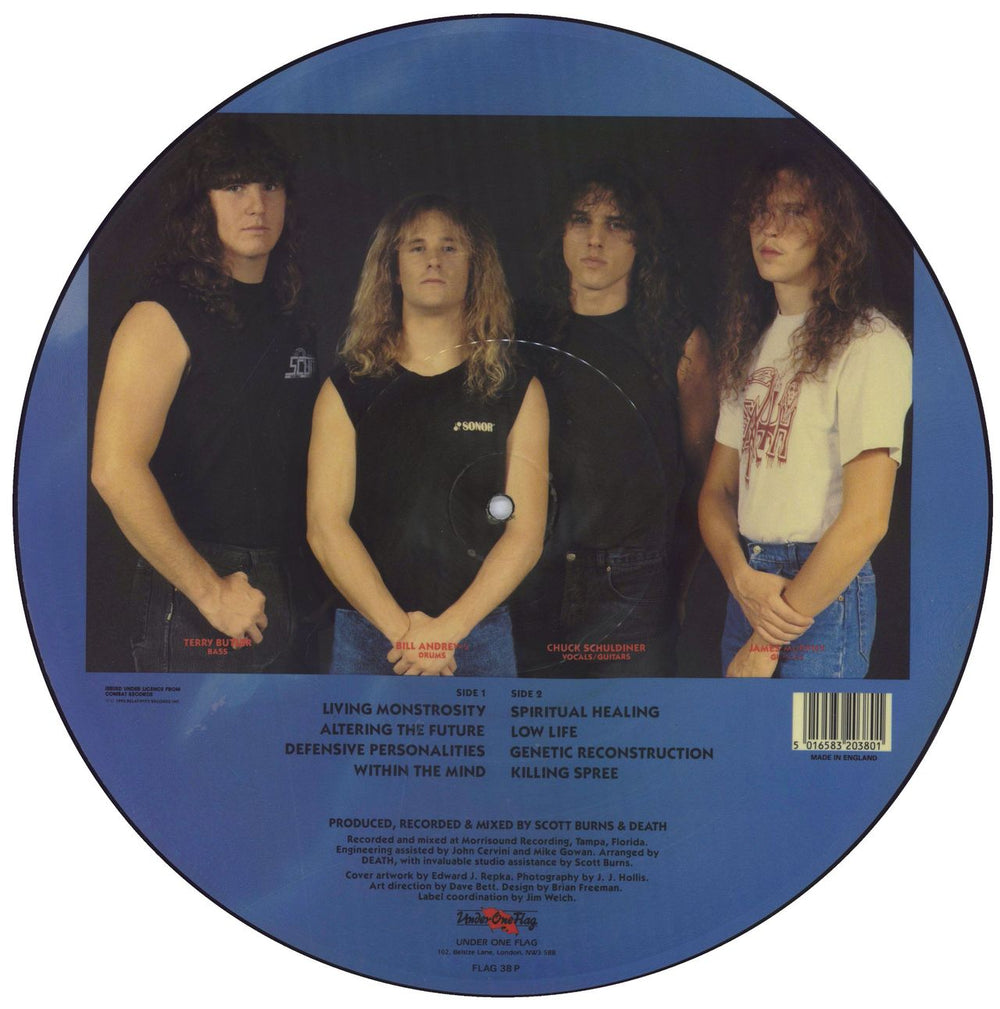 Death Spiritual Healing UK picture disc LP (vinyl picture disc album) DETPDSP830330