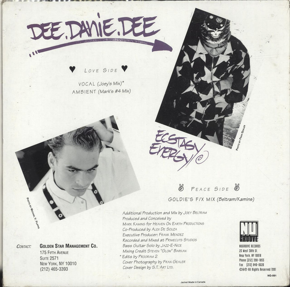 Dee Danie Dee Ecstasy Energy - Sealed UK 12" vinyl single (12 inch record / Maxi-single)