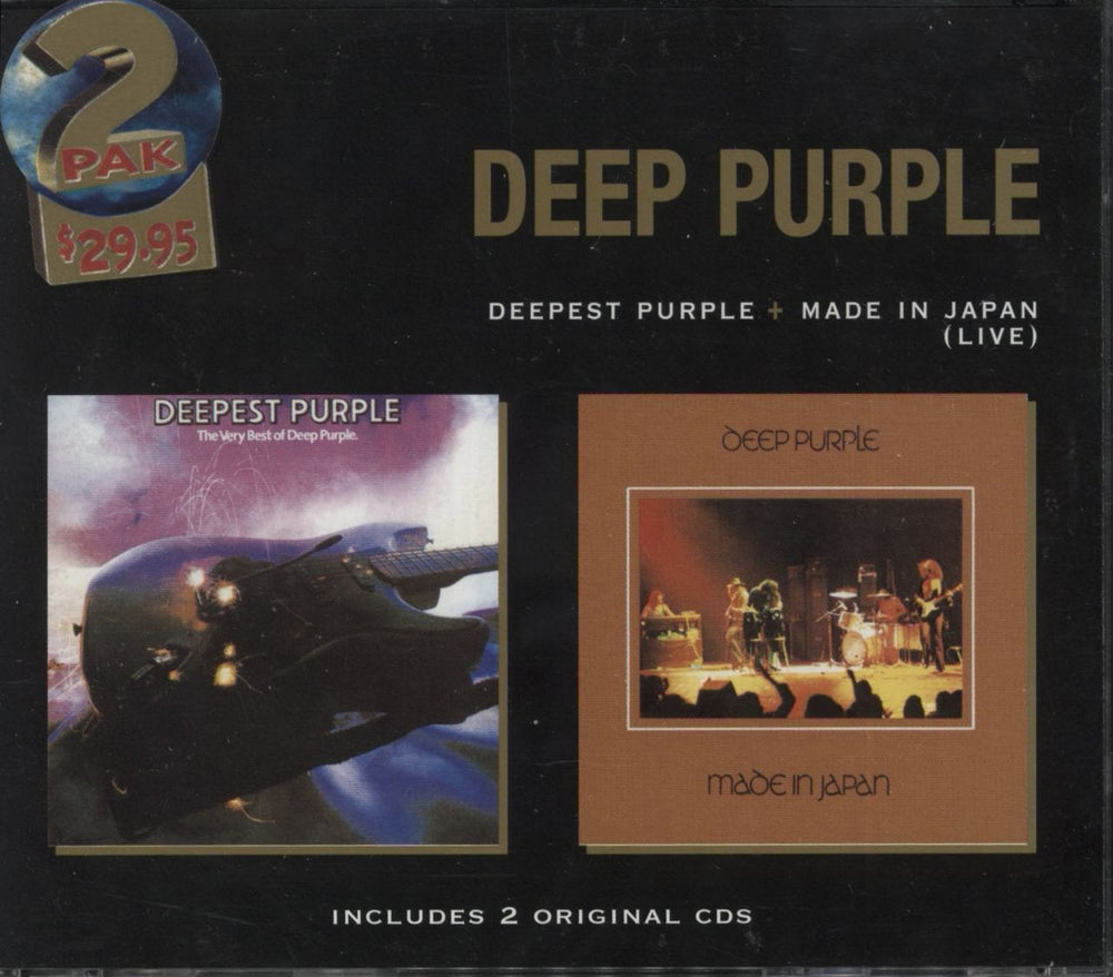 Deep Purple Deepest Purple / Made In Japan Australian 2 CD album set (Double CD) 8148752