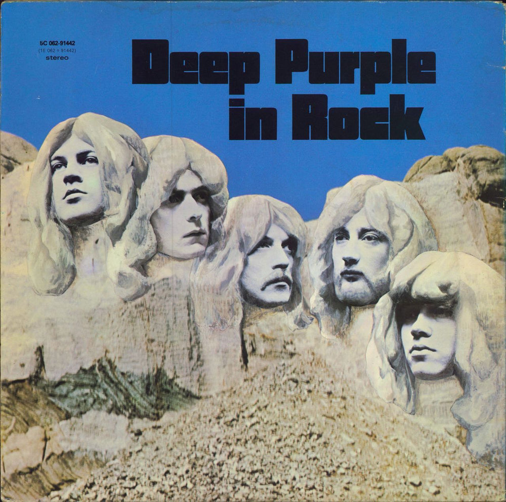 Deep Purple In Rock - Green vinyl Dutch vinyl LP album (LP record)