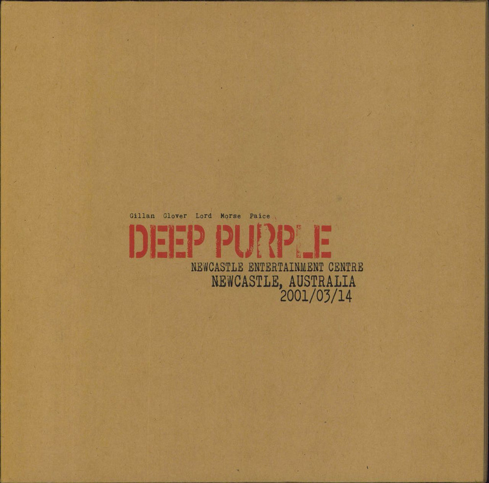 Deep Purple Live In Newcastle 2001 - Red Vinyl UK 3-LP vinyl record set (Triple LP Album) 0213920EMU