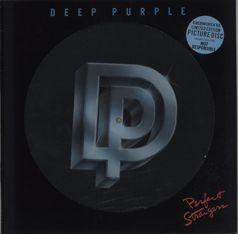 Deep Purple Perfect Strangers - Hype Stickered UK picture disc LP (vinyl picture disc album) POLHP16