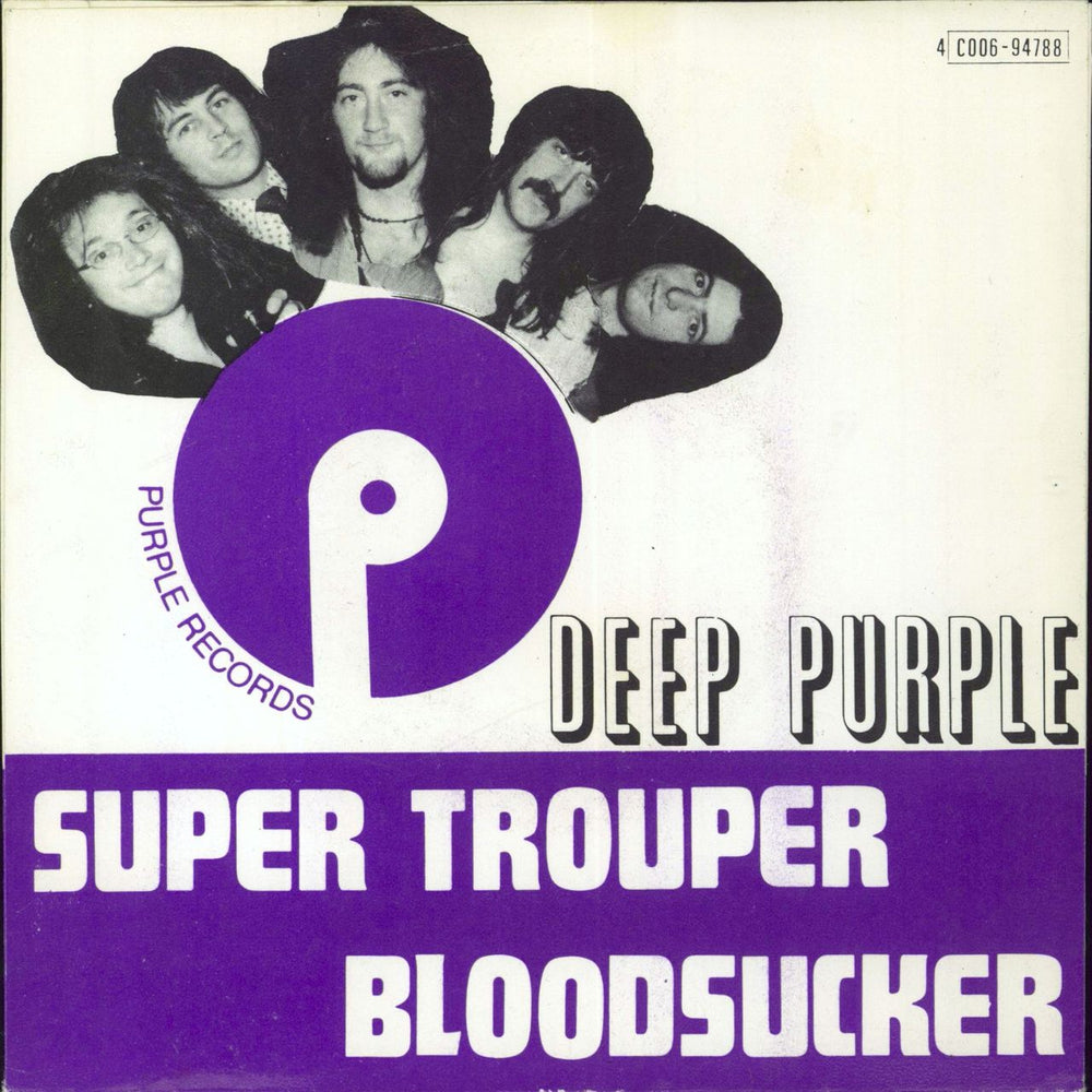 Deep Purple Super Trouper Belgian 7" vinyl single (7 inch record / 45)