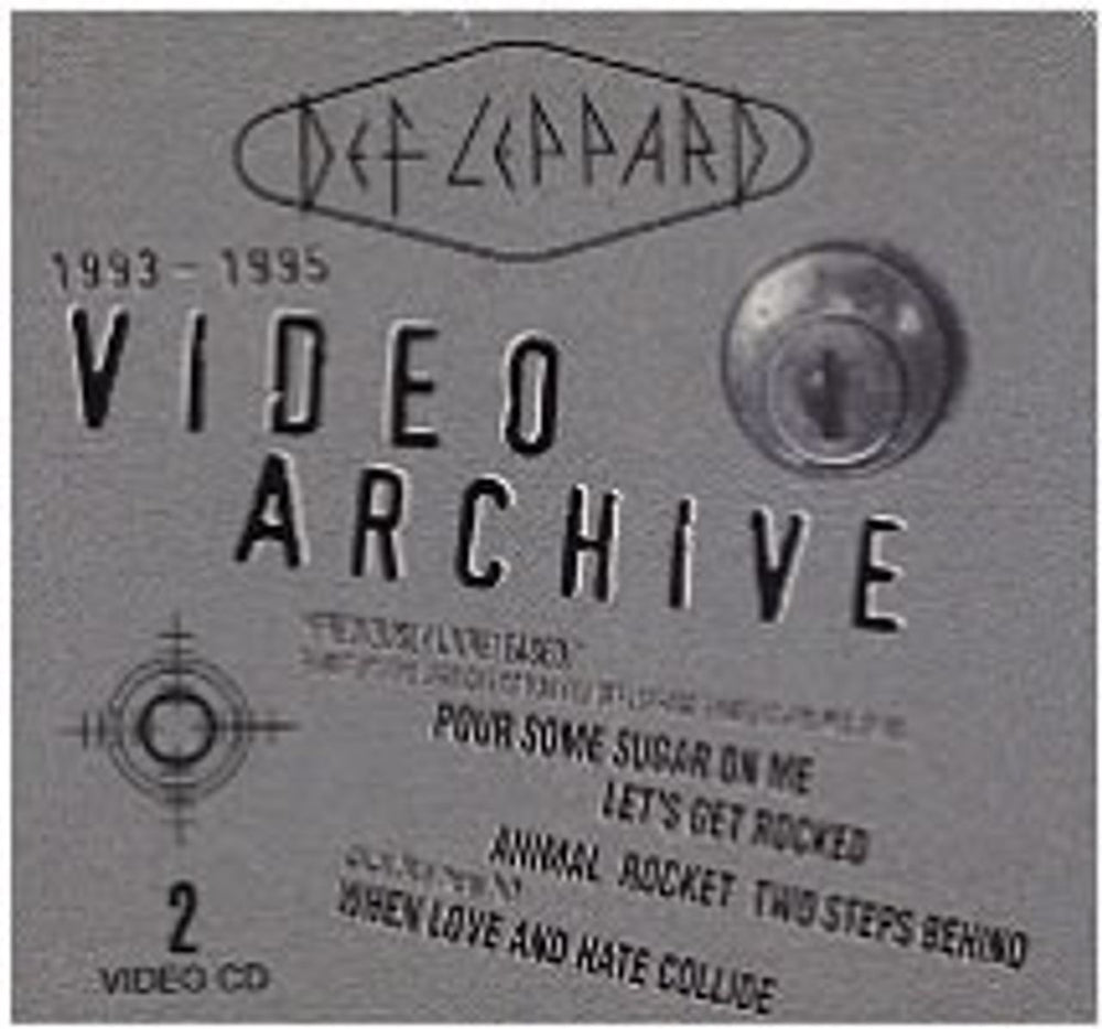 Def Leppard 1993-1995 Video Archive - Sealed Taiwanese Video CD DVI1031061707