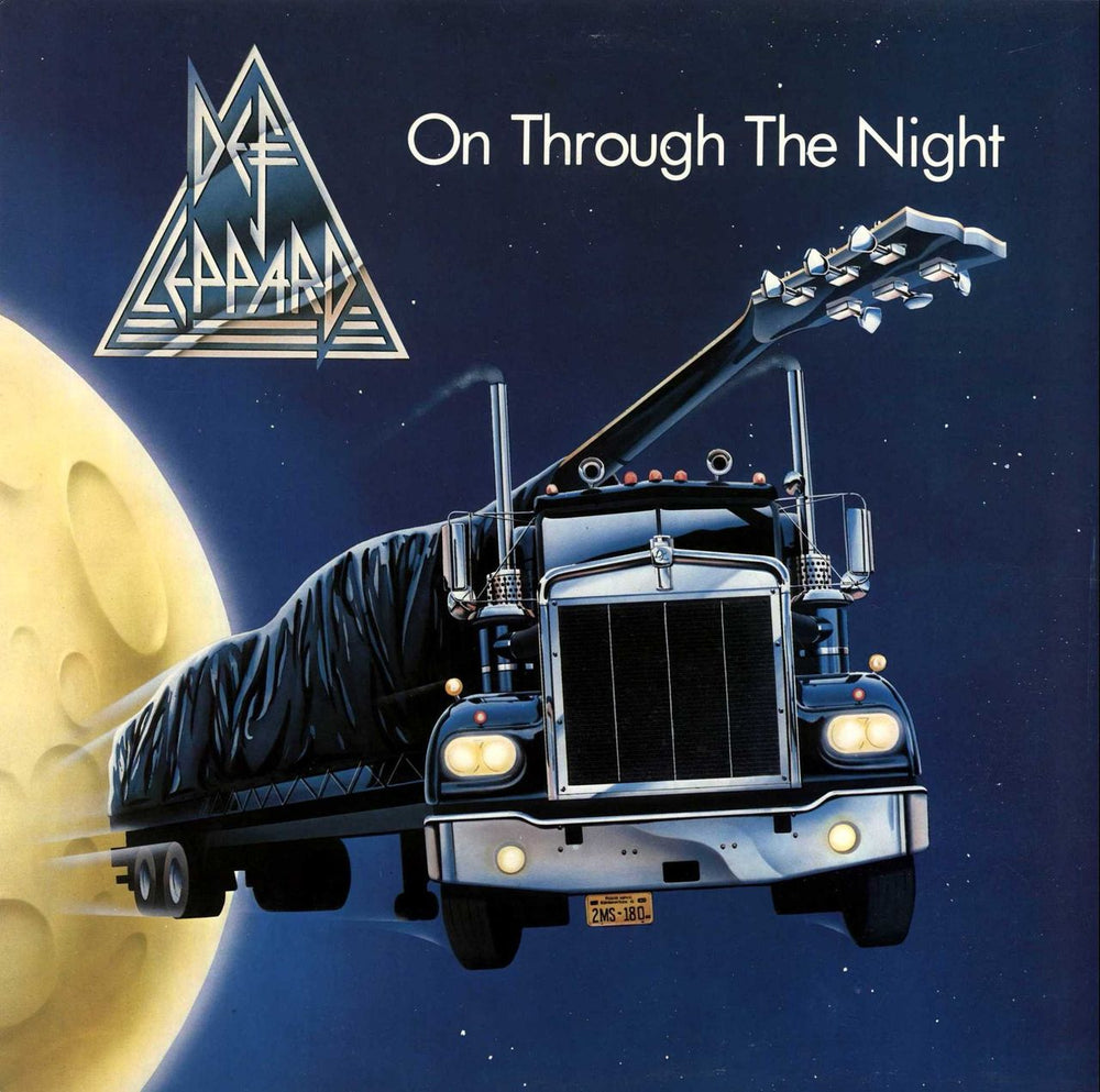 Def Leppard On Through The Night - Spaceship UK vinyl LP album (LP record) 9102040