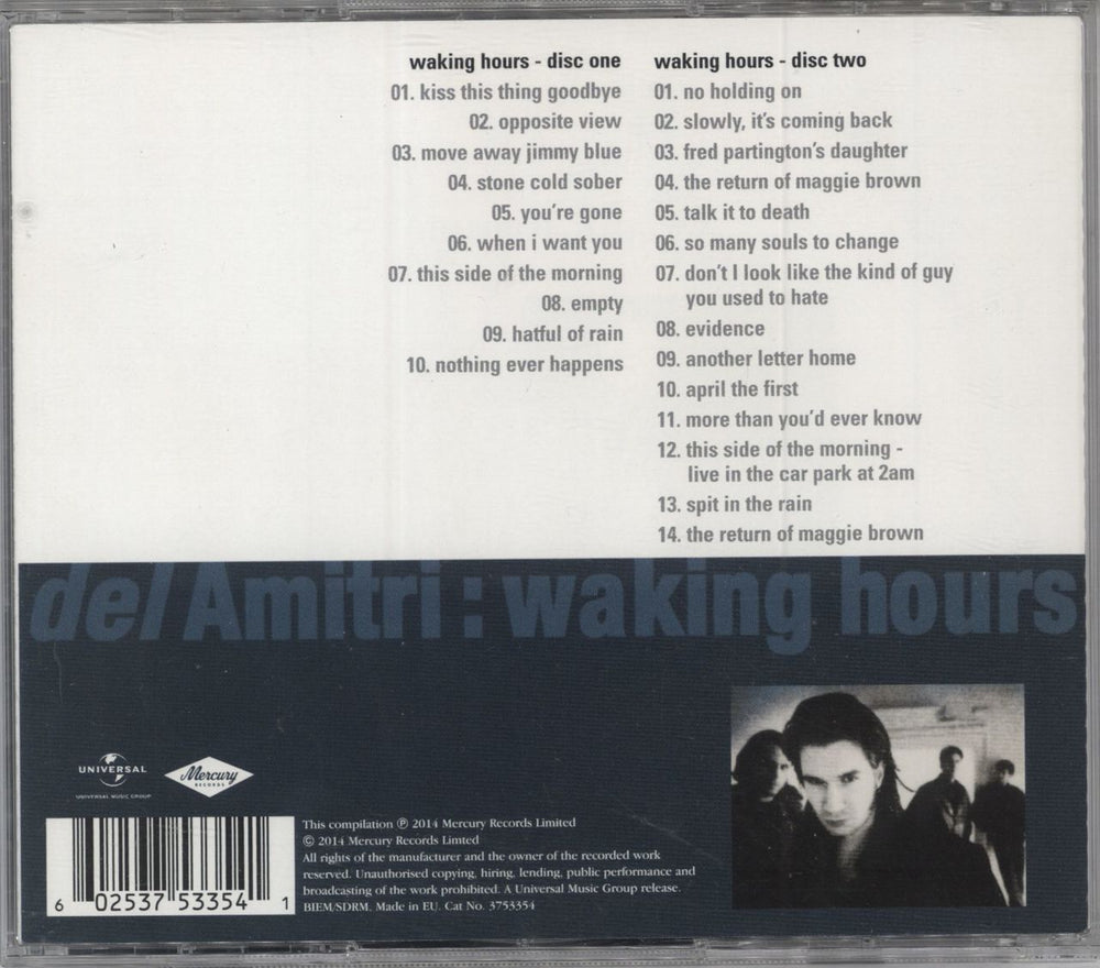 Del Amitri Waking Hours: Remastered UK 2 CD album set (Double CD) 602537533541