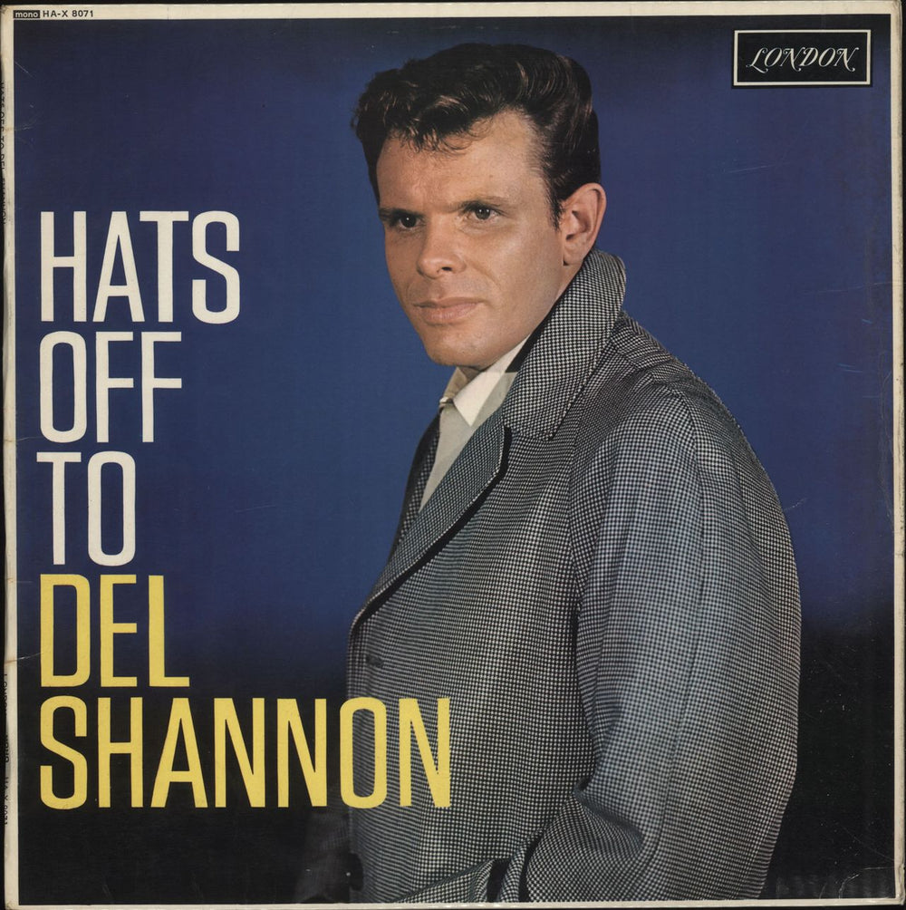 Del Shannon Hats Off To Del Shannon UK vinyl LP album (LP record) HA-X8071