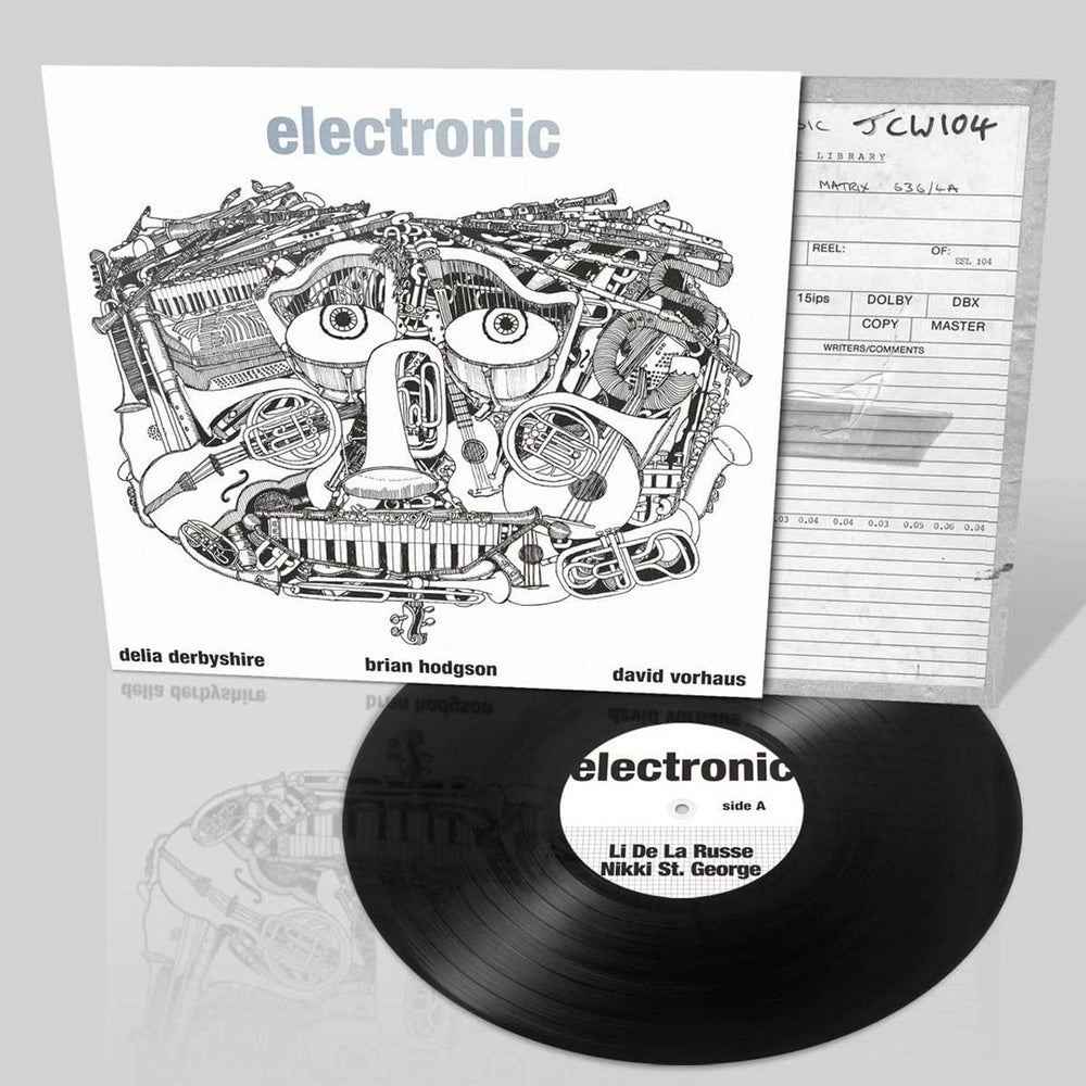 Delia Derbyshire Electronic - Silver Foil Blocked Sleeve - Sealed UK vinyl LP album (LP record) 738572153977