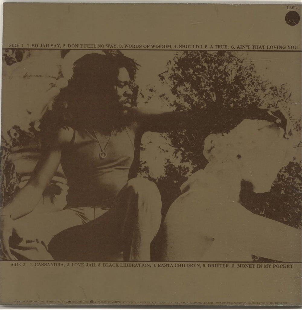 Dennis Brown Words Of Wisdom UK vinyl LP album (LP record)