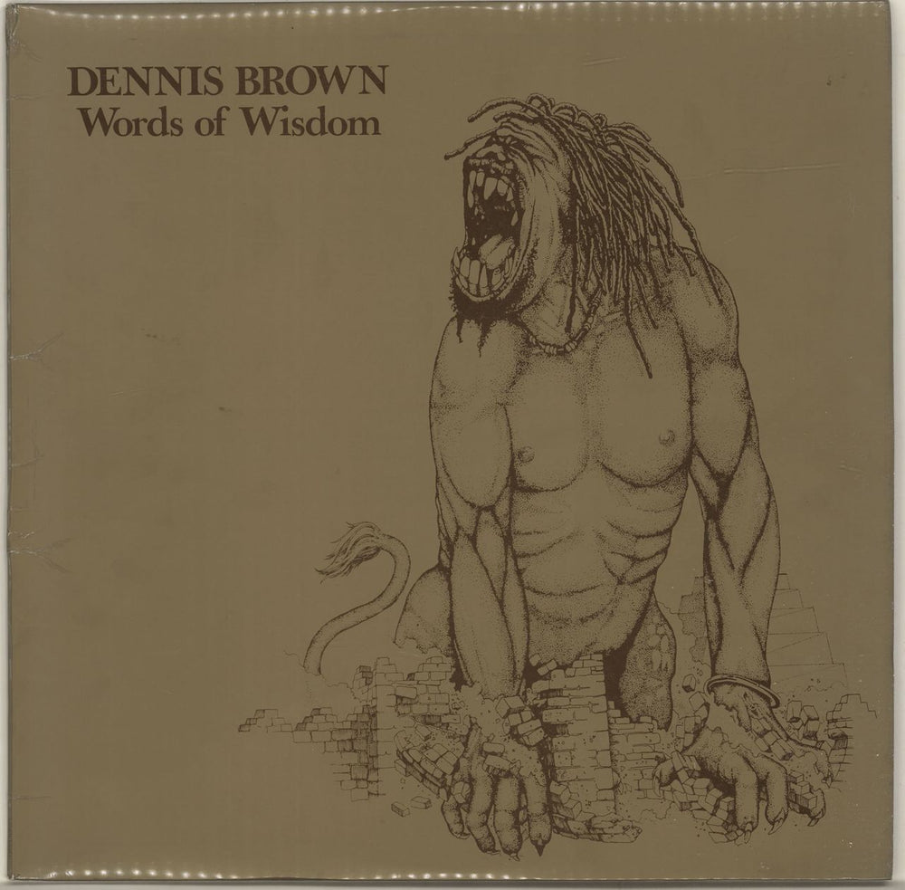 Dennis Brown Words Of Wisdom UK vinyl LP album (LP record) LASL1
