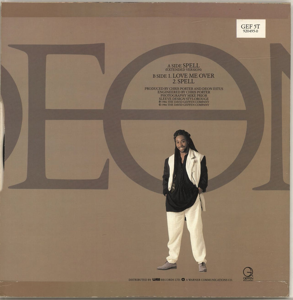 Deon Estus Spell UK 12" vinyl single (12 inch record / Maxi-single)