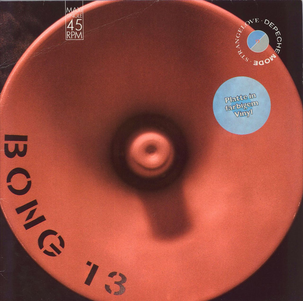 Depeche Mode Strangelove - EX - Hypesticker German 12" vinyl single (12 inch record / Maxi-single) 12BONG13