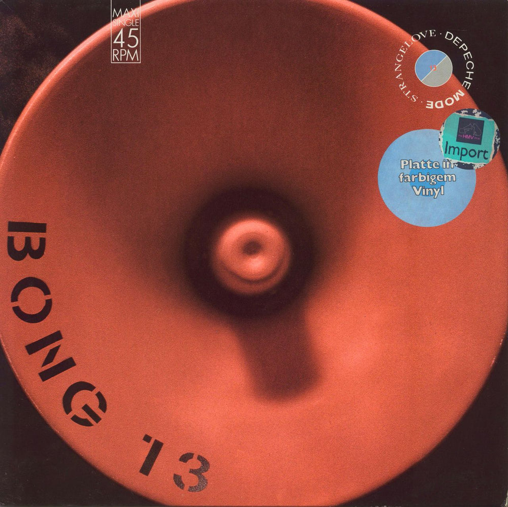 Depeche Mode Strangelove - Orange Vinyl - Hype Stickered - EX German 12" vinyl single (12 inch record / Maxi-single) INT126.862