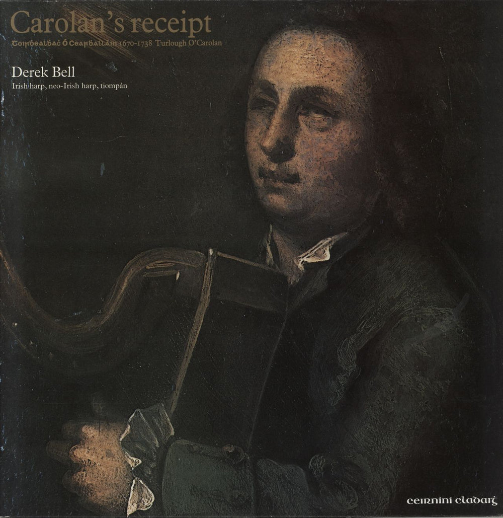 Derek Bell Carolan's Receipt Irish vinyl LP album (LP record) CC18