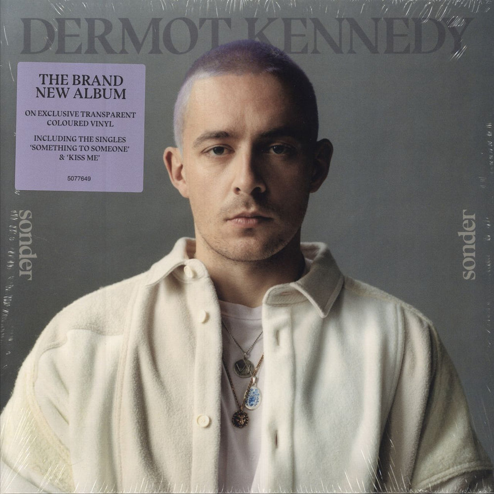 Dermot Kennedy Sonder - Transparent Vinyl - Sealed + Autographed Print UK vinyl LP album (LP record) 5077649