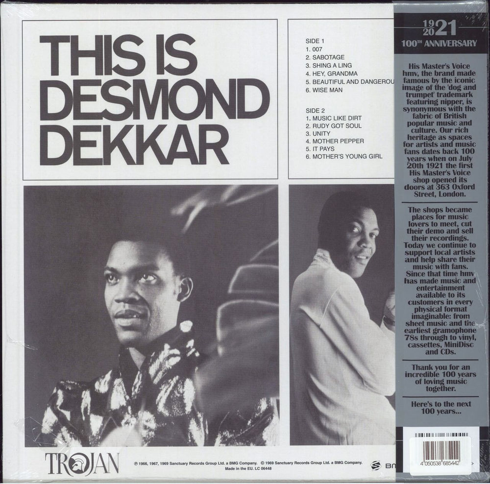 Desmond Dekker This Is Desmond Dekkar: HMV 100th Anniversary Edition - Green Vinyl - Sealed UK vinyl LP album (LP record) 4050538685442