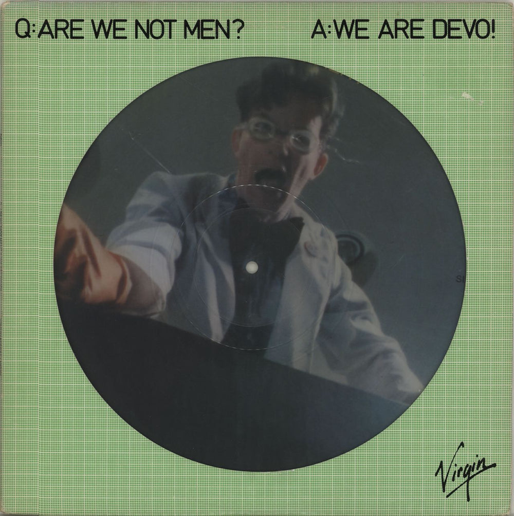 Devo Q: Are We Not Men A: We Are Devo! - Complete UK picture disc LP (vinyl picture disc album) VP2106