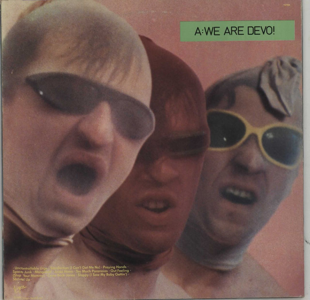 Devo Q: Are We Not Men? A: We Are Devo! - Red Vinyl UK vinyl LP album (LP record) DVOLPQA129001