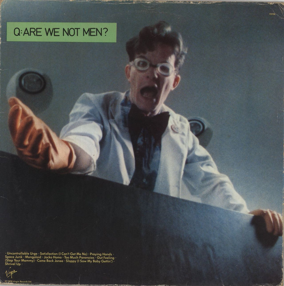 Devo Q: Are We Not Men? A: We Are Devo! - Red Vinyl UK vinyl LP album (LP record) V2106