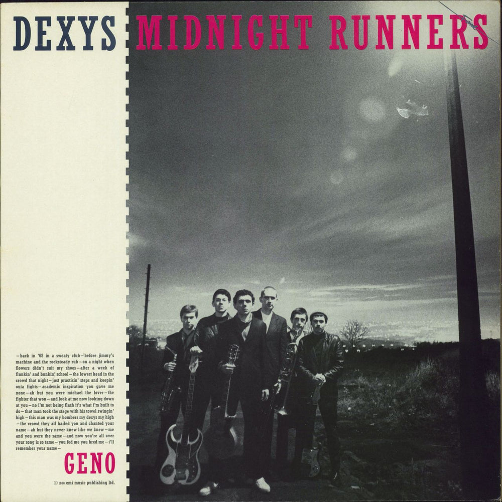 Dexys Midnight Runners Geno UK vinyl LP album (LP record) FA3189