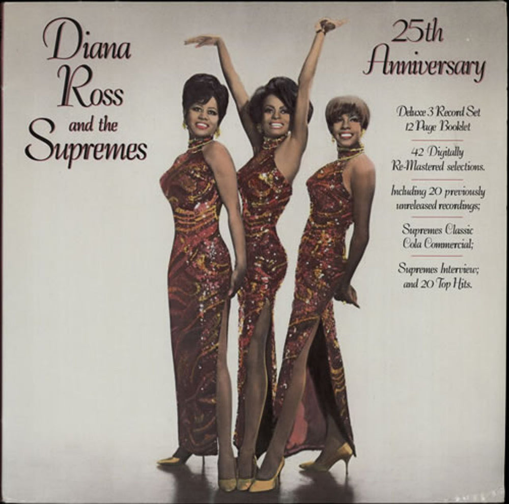 Diana Ross & The Supremes 25th Anniversary German 3-LP vinyl record set (Triple LP Album) WL72436