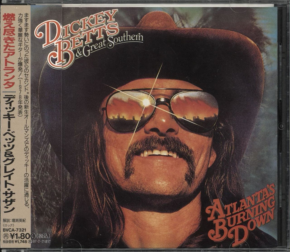 Dickey Betts Atlanta's Burning Down Japanese Promo CD album (CDLP) BVCA-7321