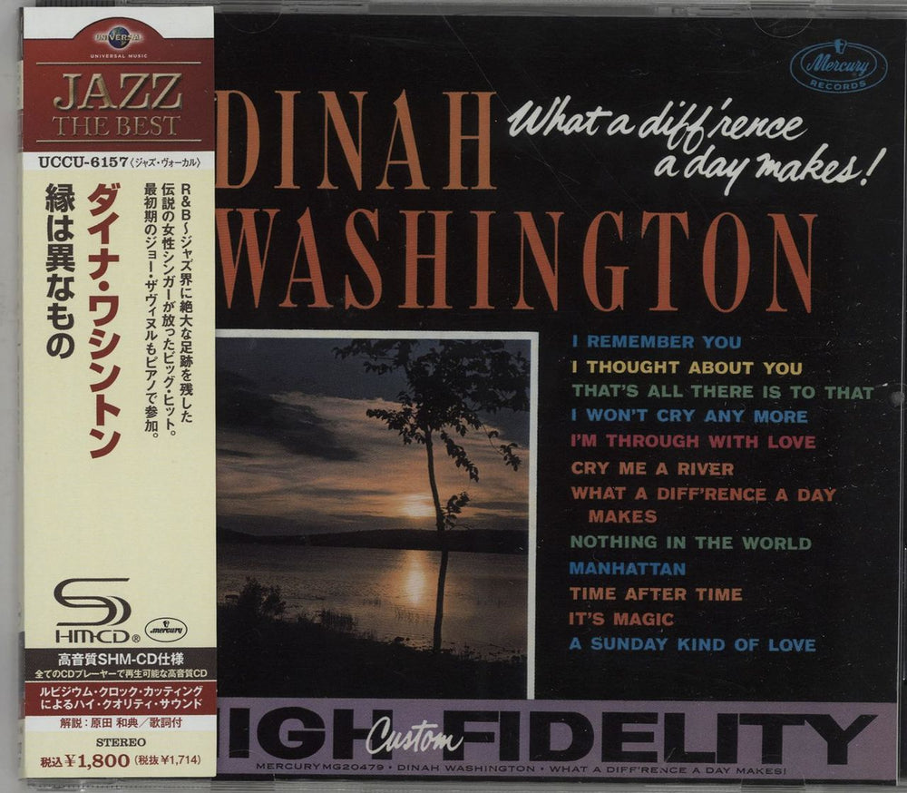 Dinah Washington What A Diff'rence A Day Makes Japanese SHM CD UCCU-6157