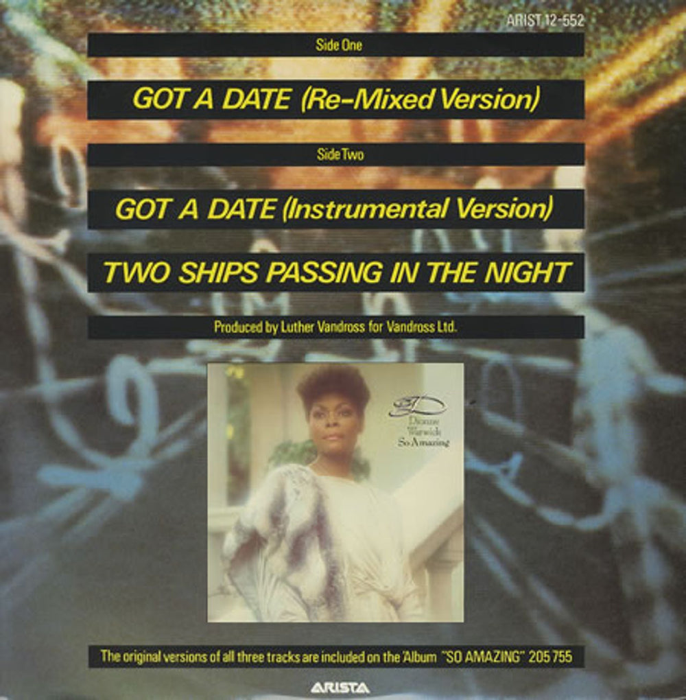 Dionne Warwick Got A Date UK 12" vinyl single (12 inch record / Maxi-single) DIW12GO239975