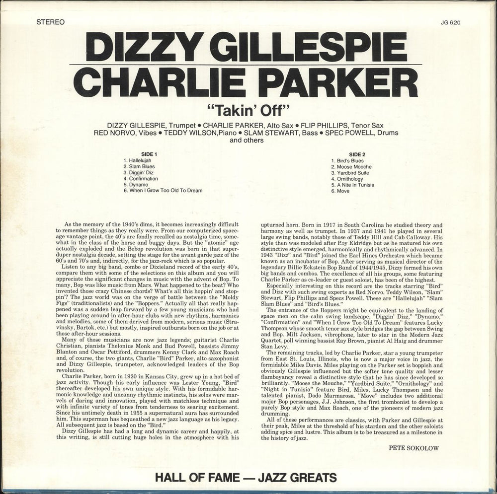 Dizzy Gillespie Takin' Off US vinyl LP album (LP record)