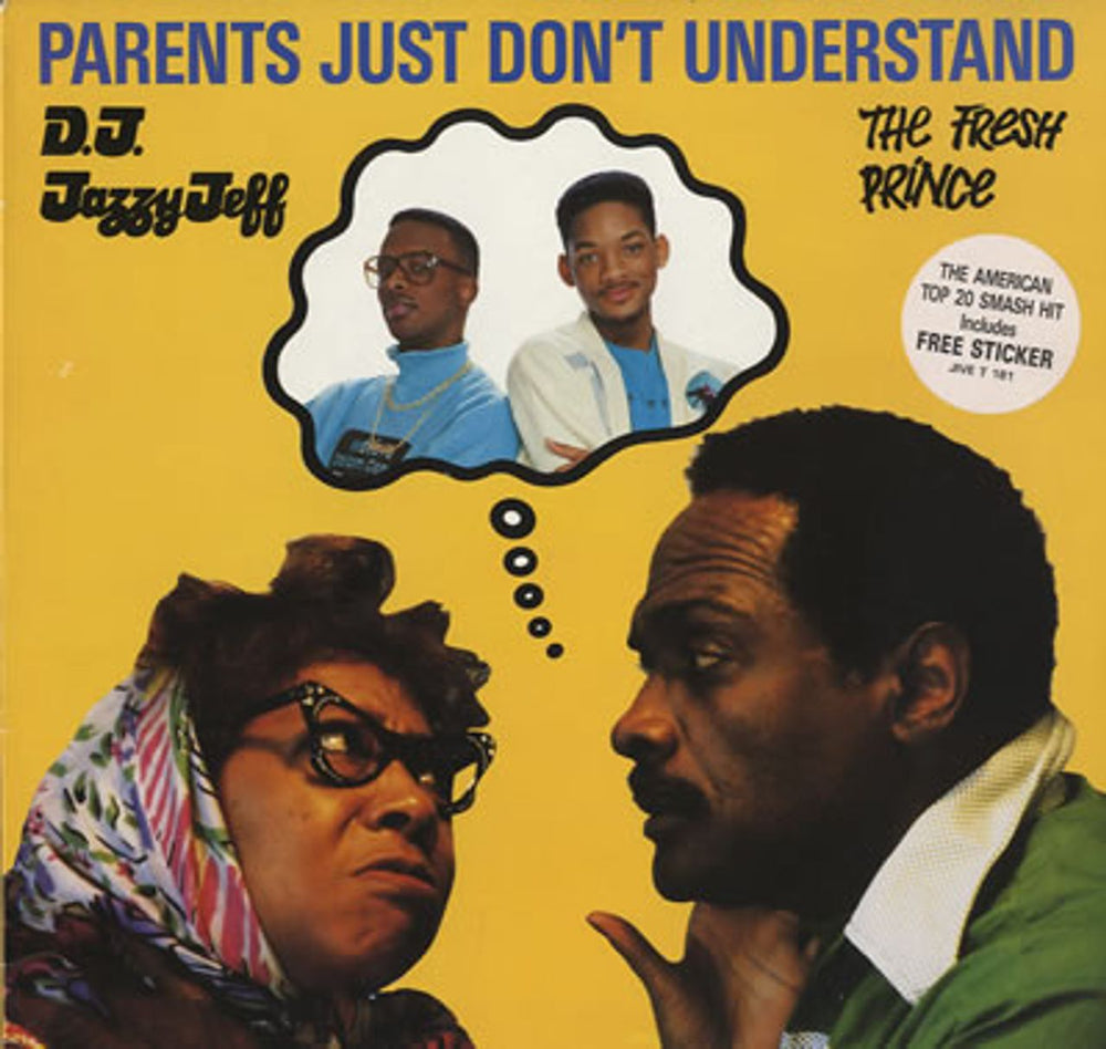 DJ Jazzy Jeff & The Fresh Prince Parents Just Don't Undertand UK 12" vinyl single (12 inch record / Maxi-single) JIVET181