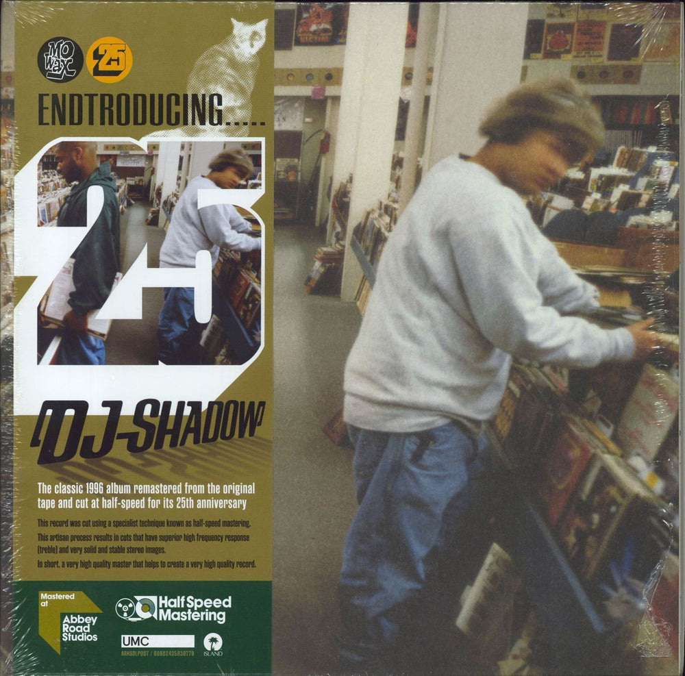 DJ Shadow Endtroducing.....: 25th Anniversary Half Speed Master Edition + Shrink UK 2-LP vinyl record set (Double LP Album) ARHSDLP007
