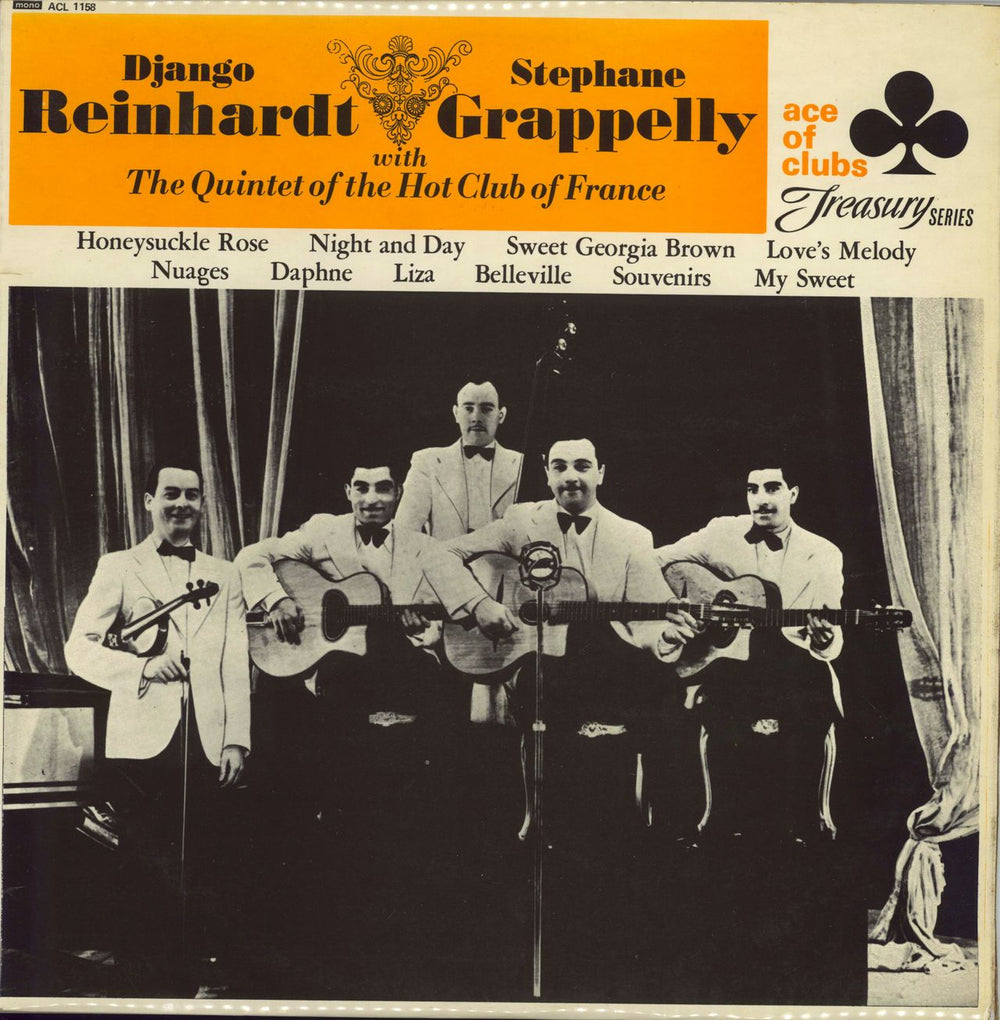 Django Reinhardt & Stéphane Grappelli Django Reinhardt & Stephane Grappelly UK vinyl LP album (LP record) ACL1158