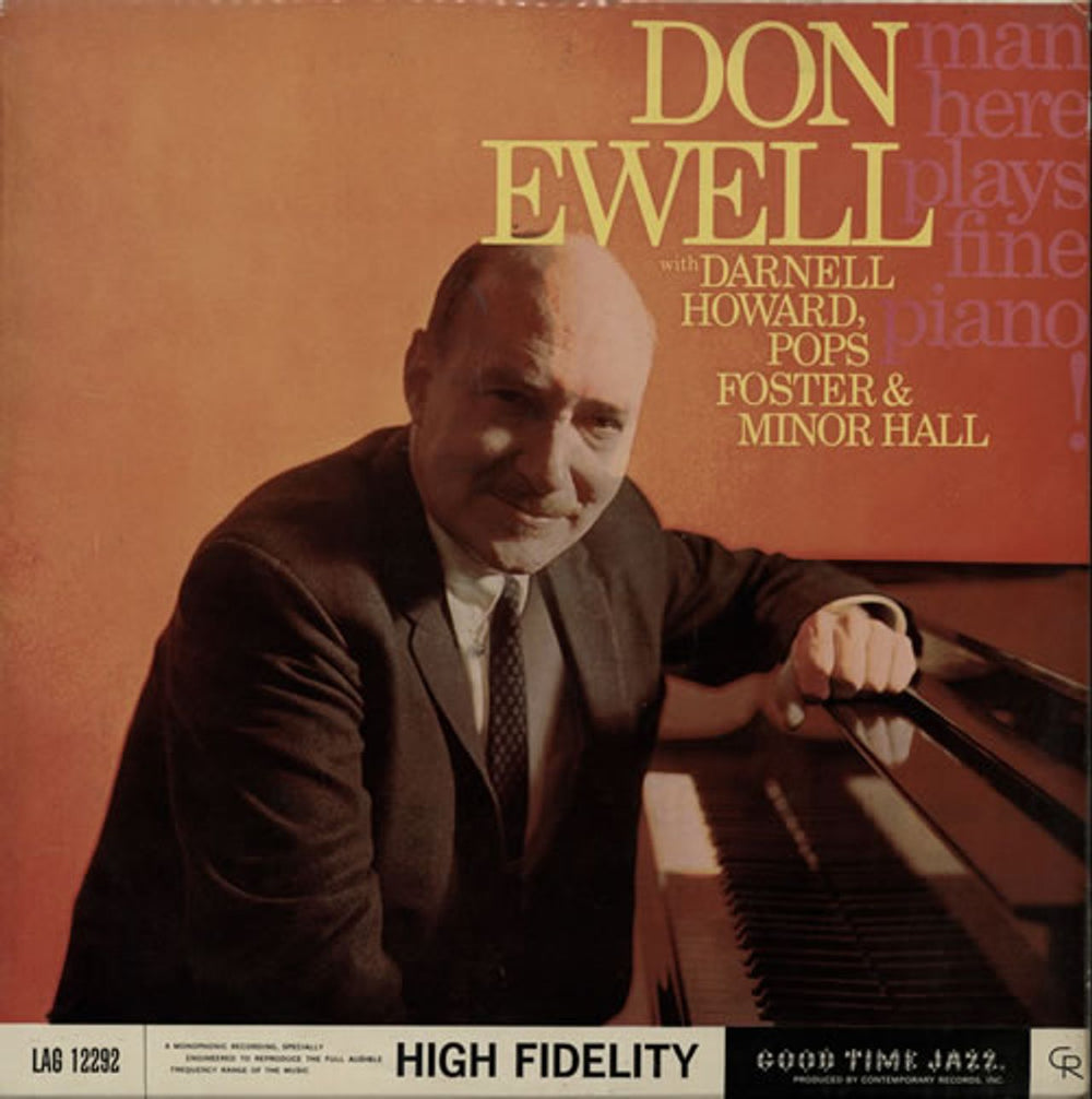 Don Ewell Man Here Plays Fine Piano! UK vinyl LP album (LP record) LAG12292