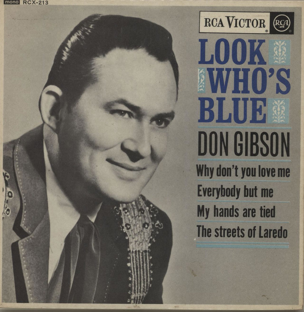 Don Gibson Look Who's Blue EP UK 7" vinyl single (7 inch record / 45) RCX-213