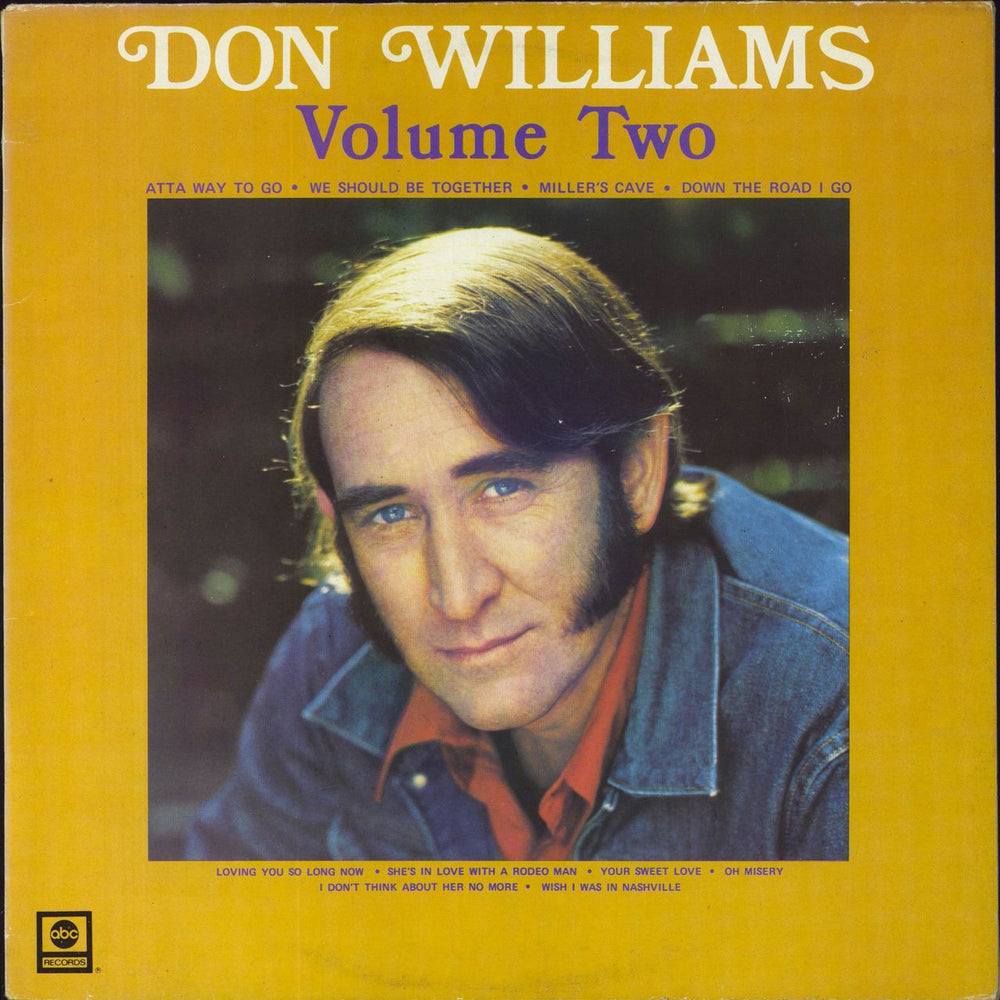 Don Williams Volume Two UK vinyl LP album (LP record) MCL1641