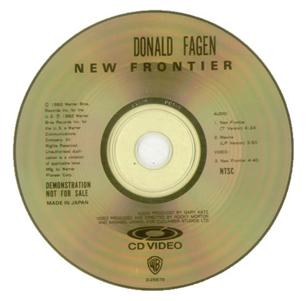 Donald Fagen New Frontier US Promo CD single (CD5 / 5") DLFC5NE541741