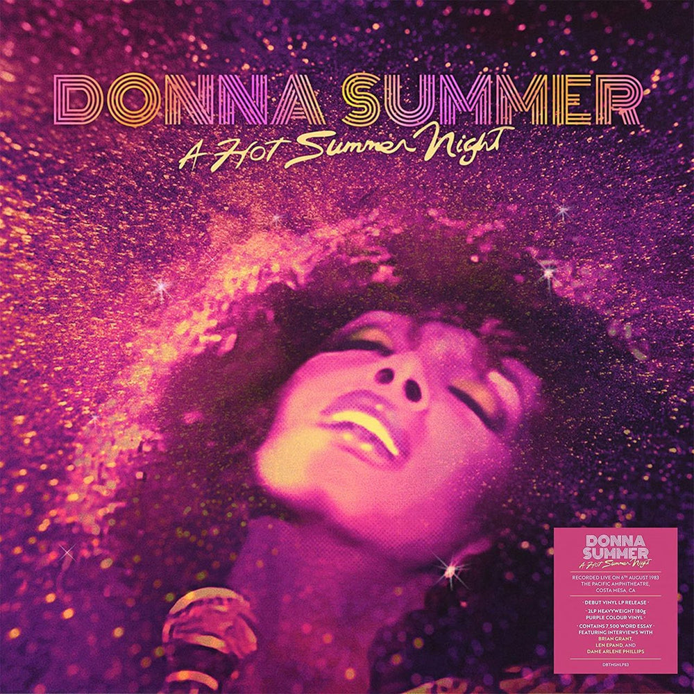 Donna Summer A Hot Summer Night - 180g Purple Vinyl - Sealed UK 2-LP vinyl record set (Double LP Album) DBTMSLP83