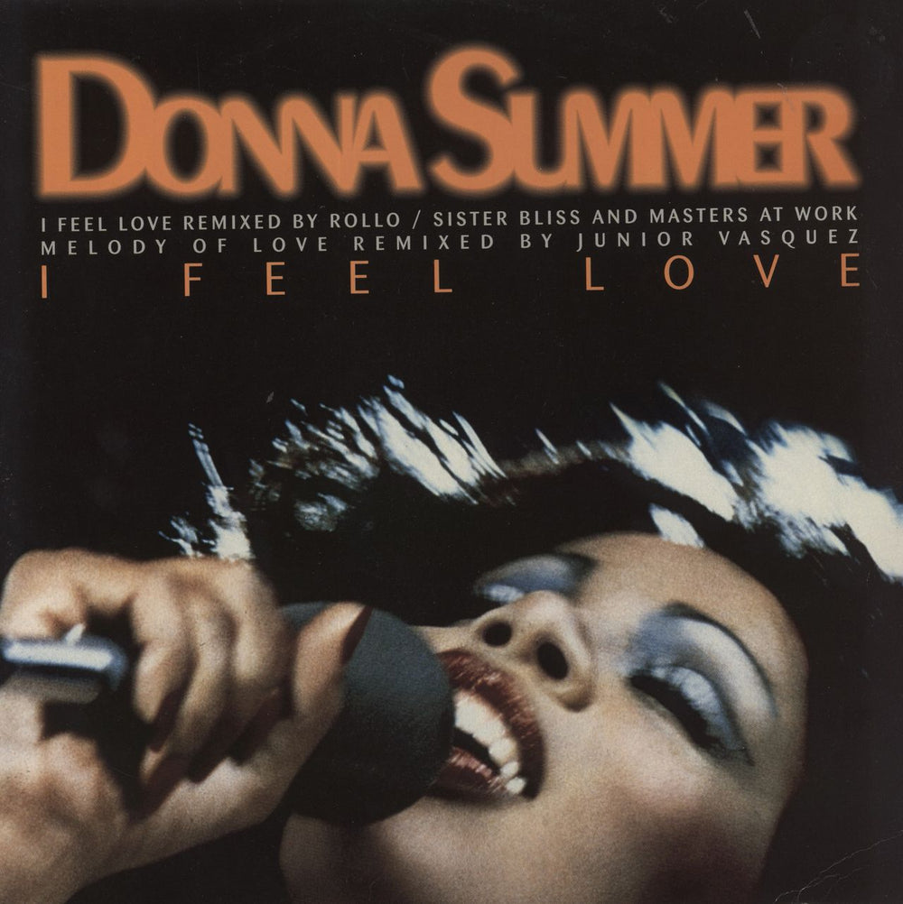 Donna Summer I Feel Love UK 12" vinyl single (12 inch record / Maxi-single) FESX1