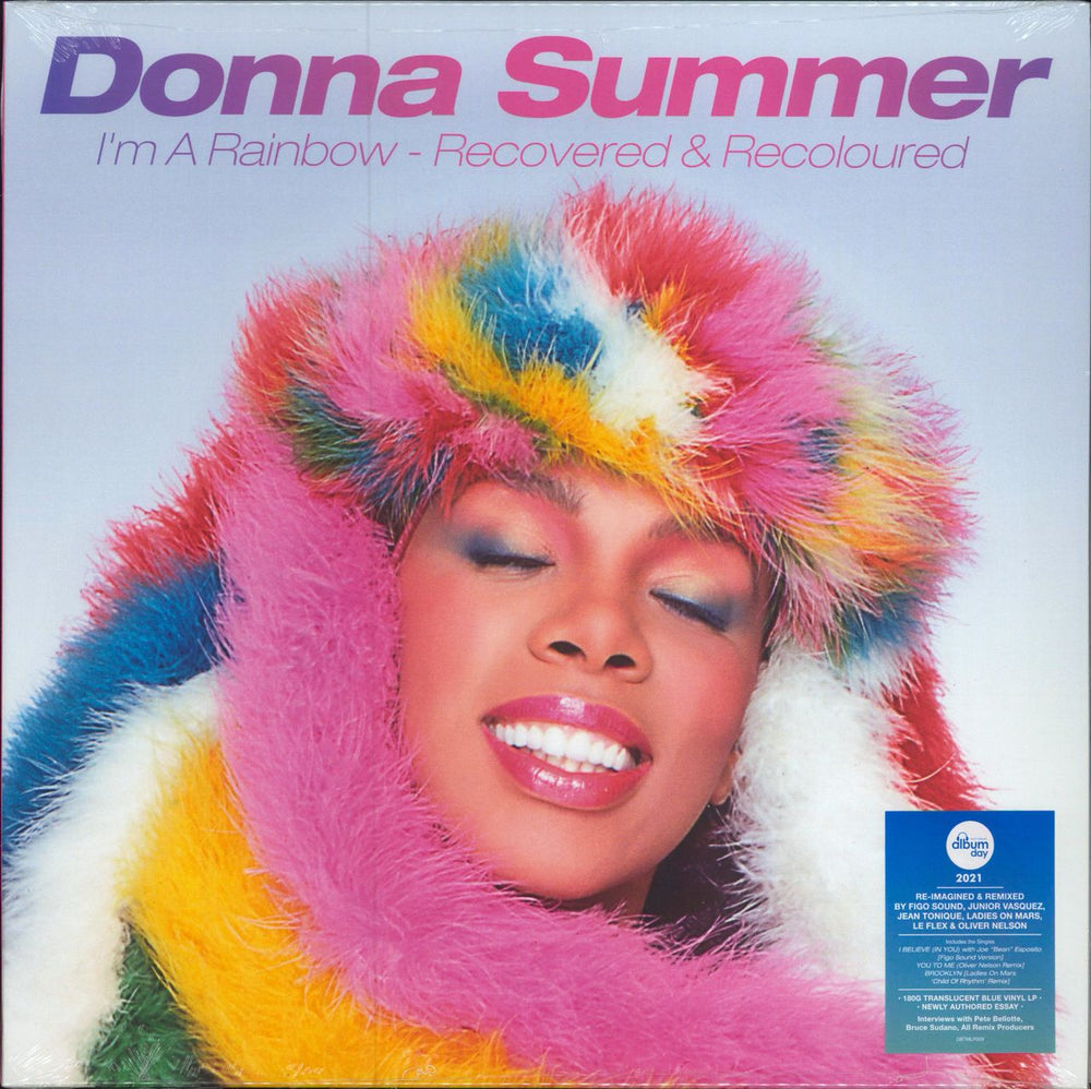 Donna Summer I'm A Rainbow: Recovered & Recoloured - 180gm Blue Vinyl - Sealed UK vinyl LP album (LP record) DBTMLP009