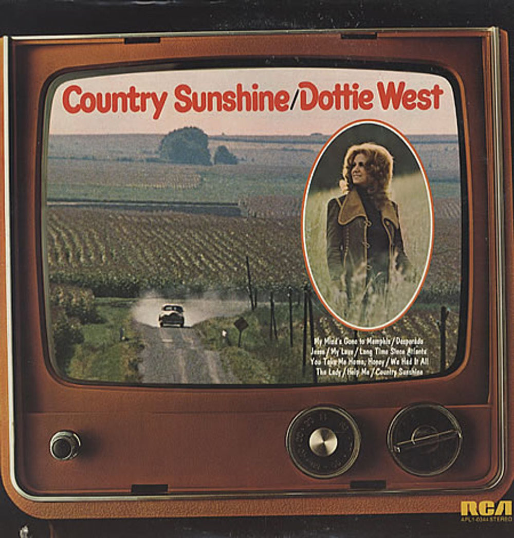 Dottie West Country Sunshine US vinyl LP album (LP record) APL1-0344