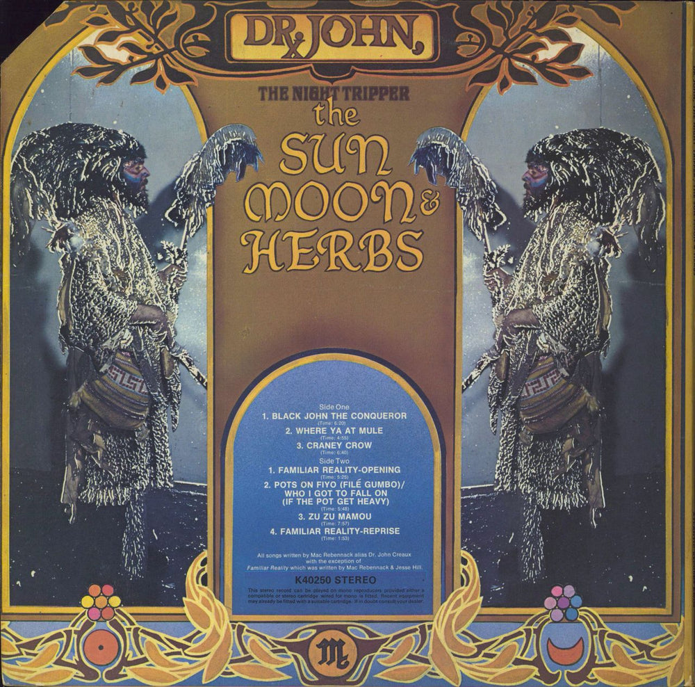 Dr John The Sun Moon And Herbs - EX UK vinyl LP album (LP record)