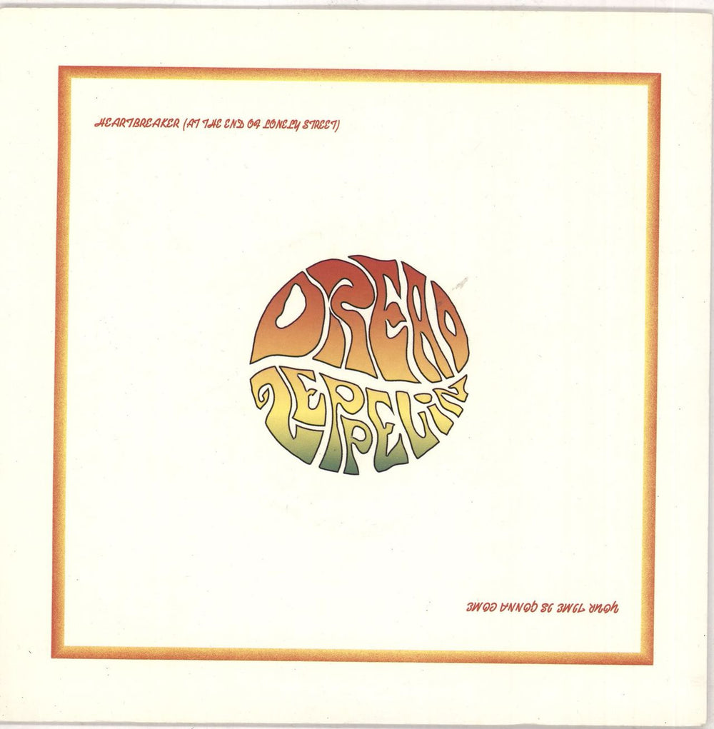 Dread Zeppelin Heartbreaker UK 7" vinyl single (7 inch record / 45) EIRS146